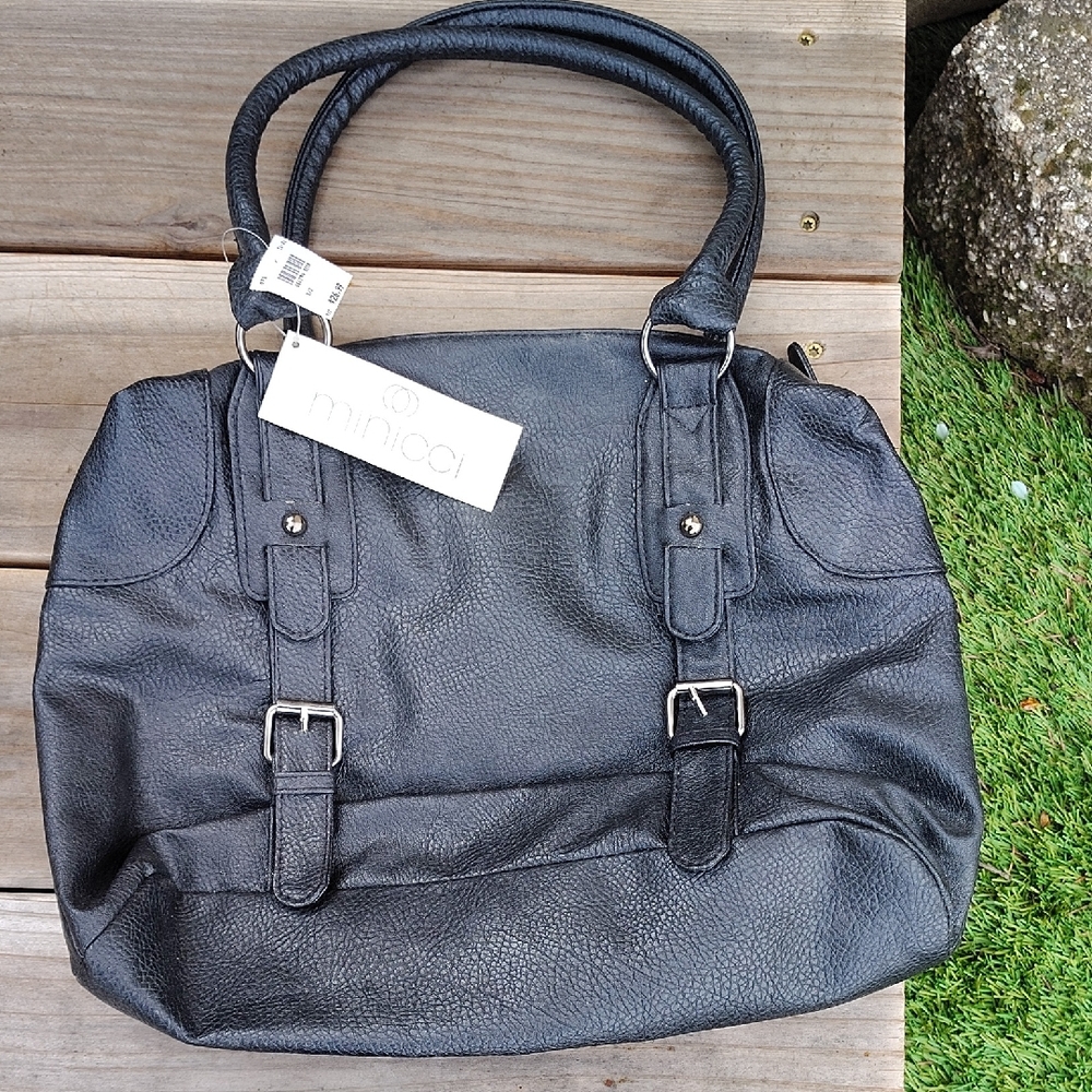 Minicci Black Satchel Bag